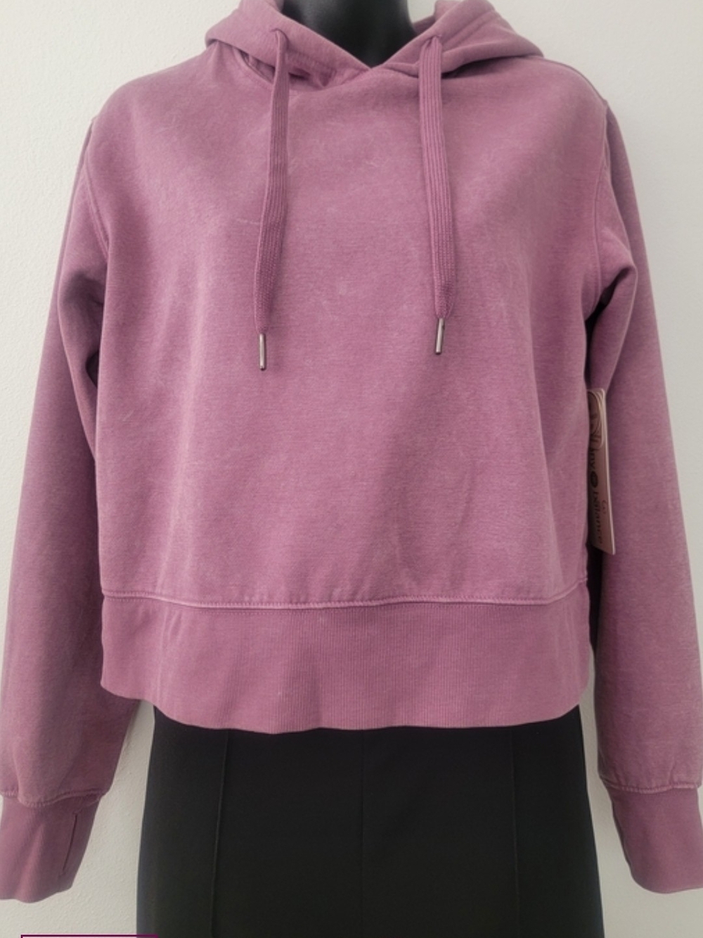 Sweaty Betty Cropped Hoodie Mauve Size XL